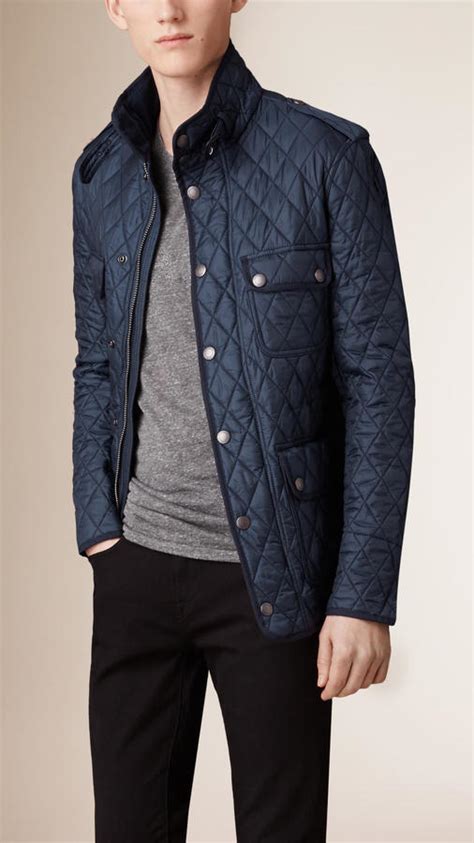 burberry brit mens field jacket|burberry quilted bomber jacket.